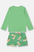 Conjunto Infantil em Malha UV Camiseta e Sunga Boxer Estampa Dino — foto 3