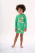 Conjunto Infantil em Malha UV Camiseta e Sunga Boxer Estampa Dino — foto 1
