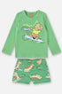Conjunto Infantil em Malha UV Camiseta e Sunga Boxer Estampa Dino — foto 2