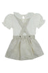 Conjunto para Bebê Menina Salopete Margaridas com Body Gola Babado — foto 3