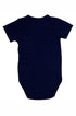 Conjunto Bebê Menino Body Navy com Short Listrado e Babador Marinheiro — foto 4
