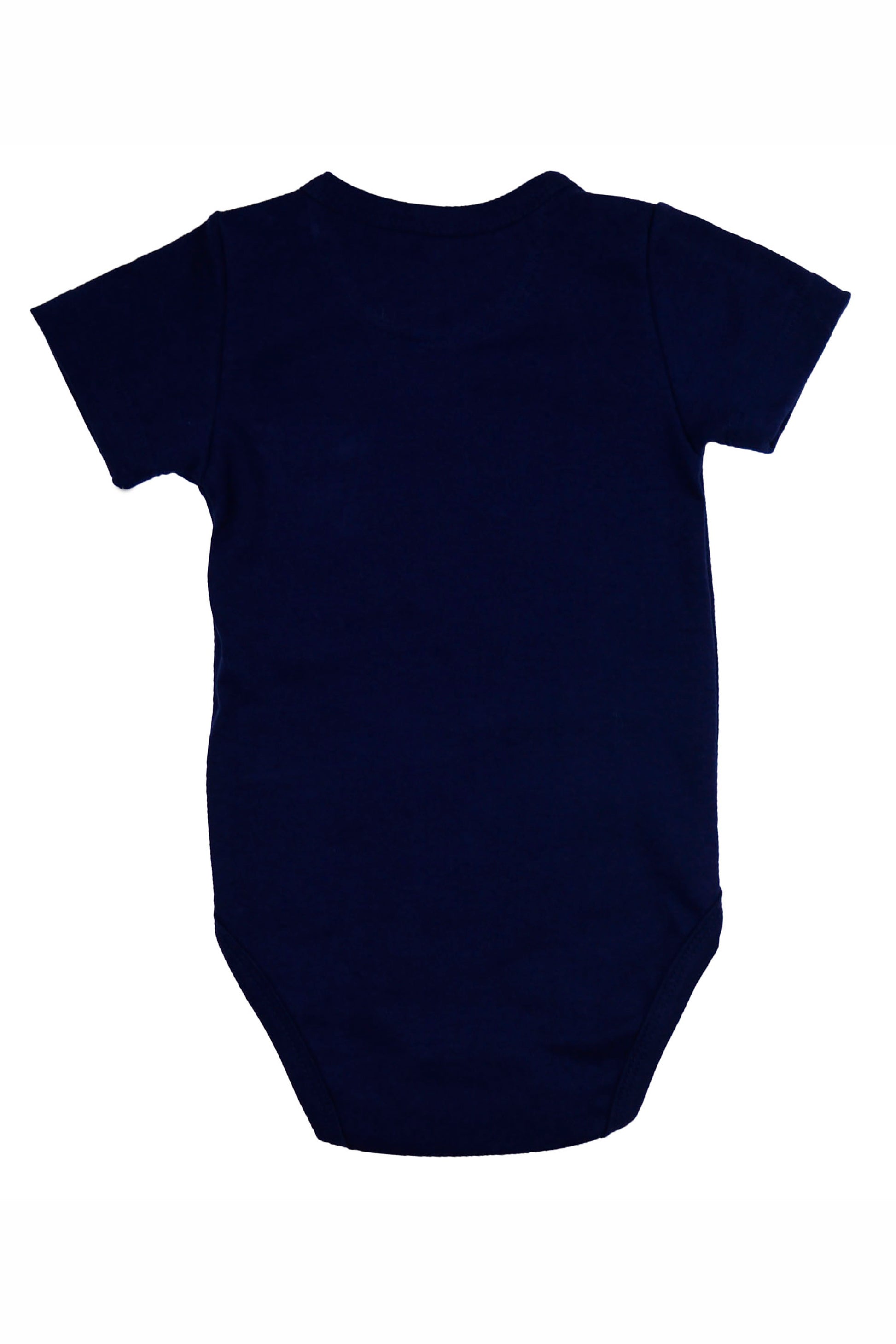 Conjunto Bebê Menino Body Navy com Short Listrado e Babador Marinheiro — foto 4