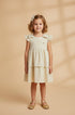 Vestido Infantil Lurex Dourado com Babados Shine — foto 2
