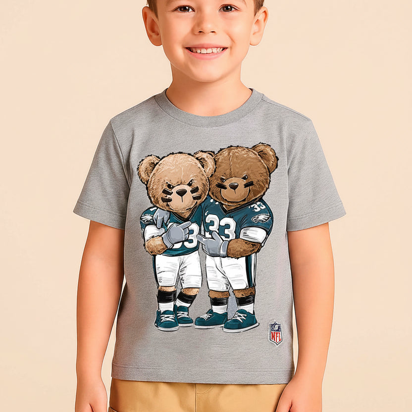 Camiseta NFL Teddy Philadelphia Eagles Manga Curta Cinza — foto 1