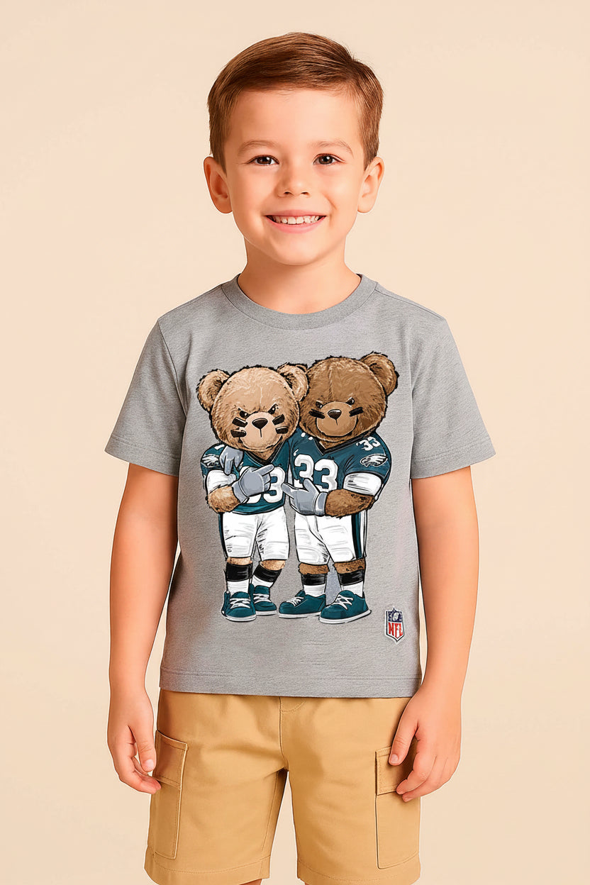 Camiseta NFL Teddy Philadelphia Eagles Manga Curta Cinza — foto 1