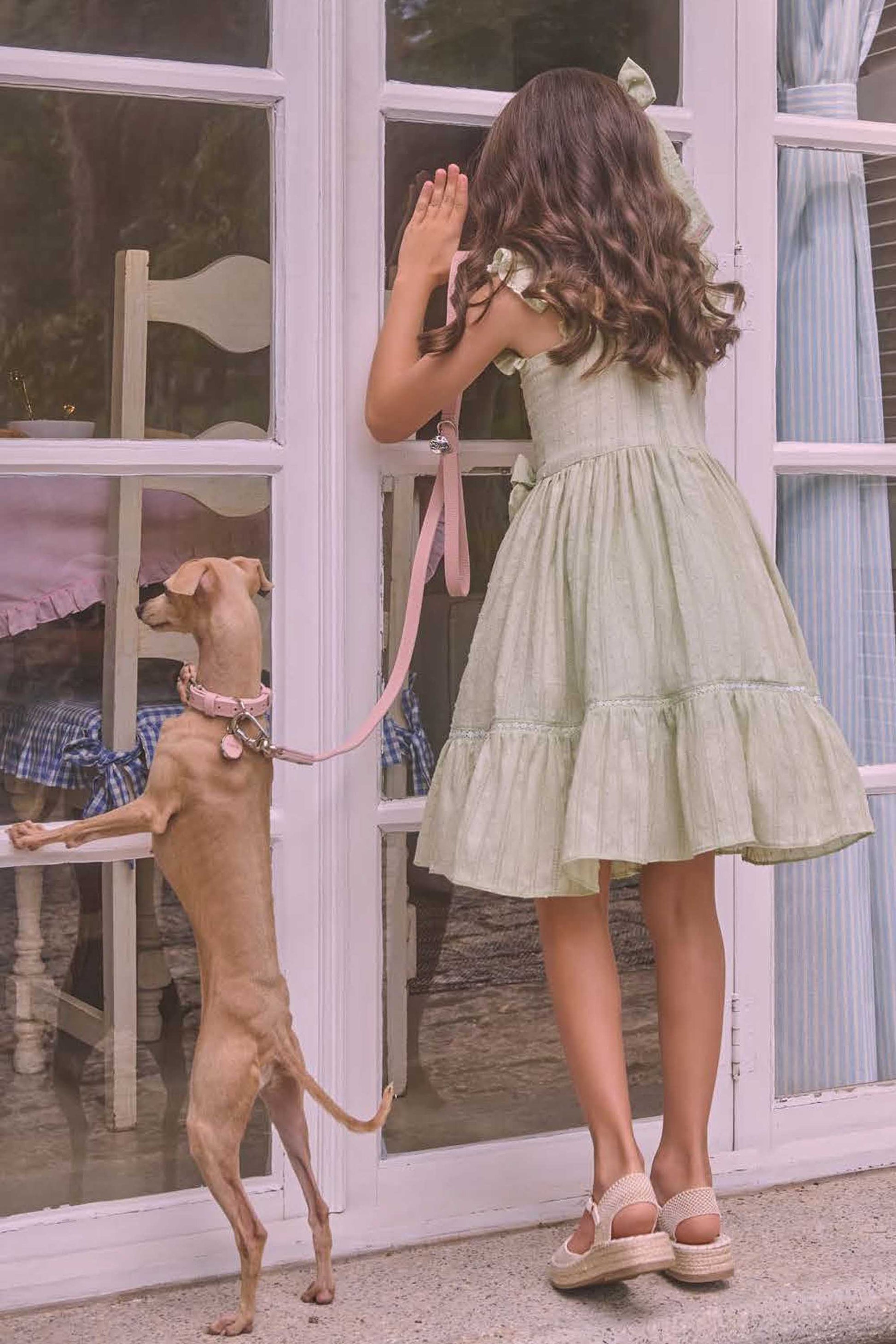Vestido Infantil Verão Pipoquinha Verde Claro — foto 4