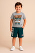 Bermuda em Moletom Infantil NFL Philadelphia Eagles Petróleo — foto 1