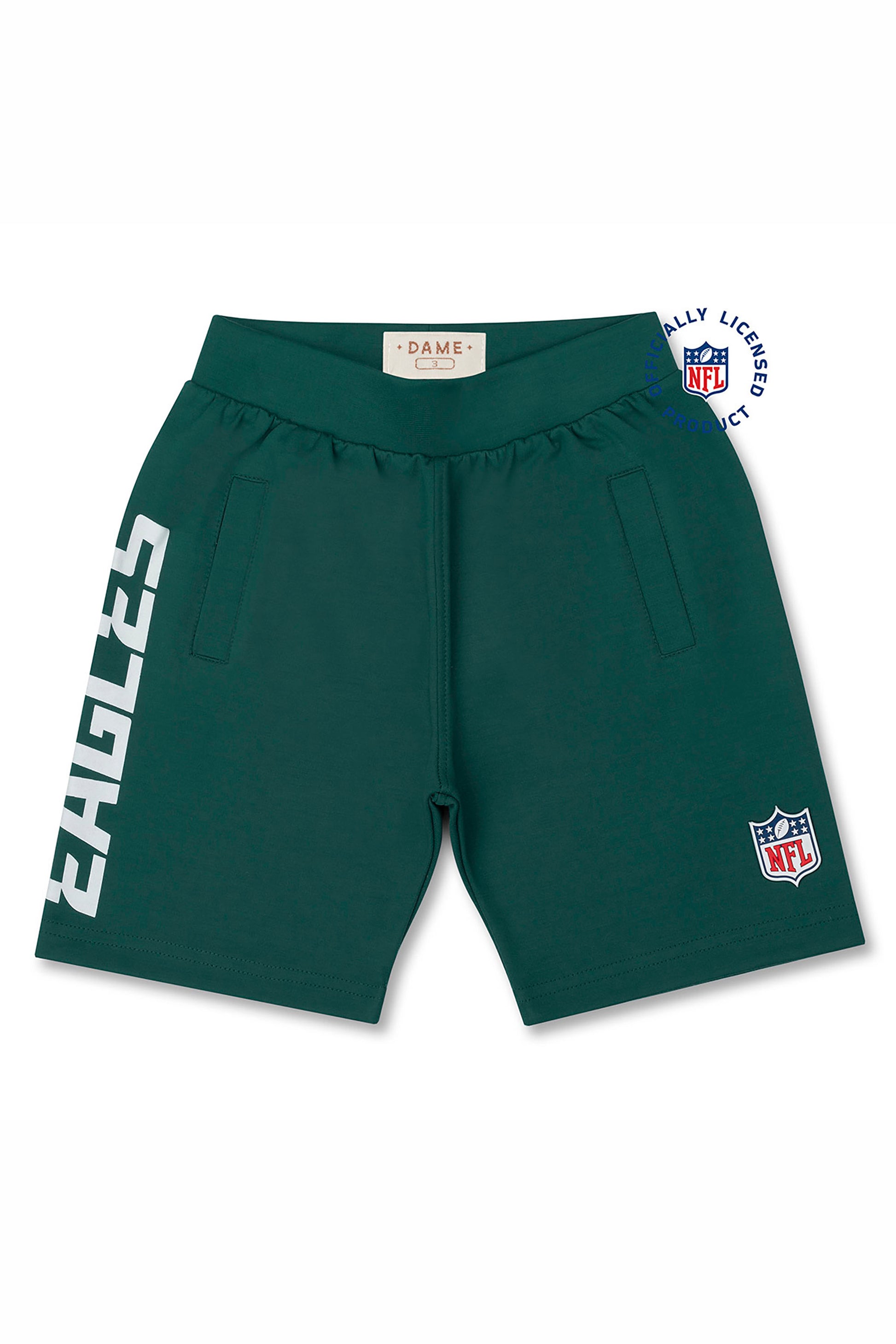 Bermuda em Moletom Infantil NFL Philadelphia Eagles Petróleo — foto 2