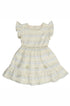 Vestido Infantil Linho Bege Bordado Conchas Sea Wave — foto 2