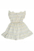 Vestido Infantil Linho Bege Bordado Conchas Sea Wave — foto 3