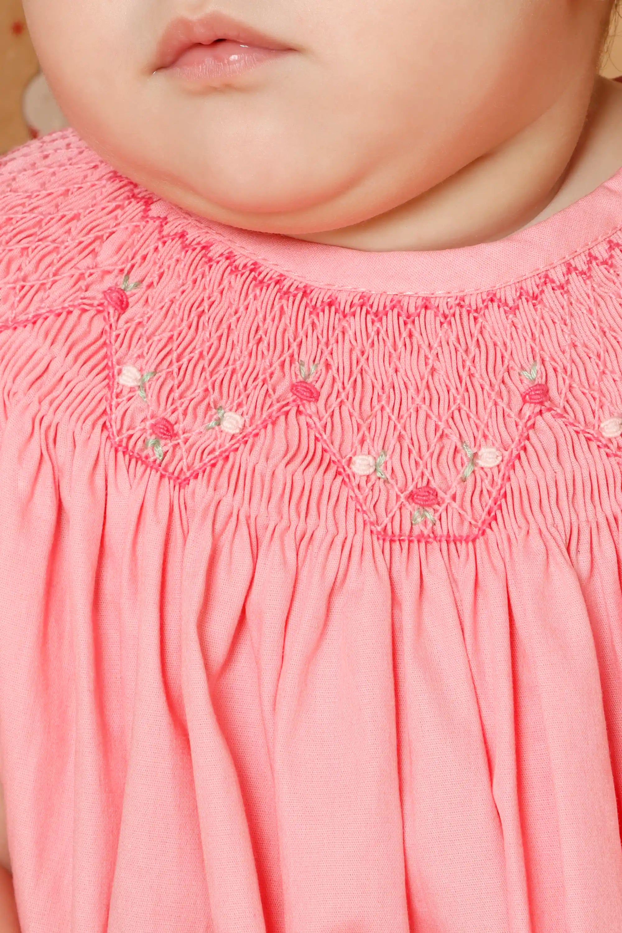 Vestido Russinho Bebê Menina Rosa Chiclete — foto 2