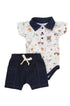 Conjunto Menino Algodão Egípcio Body e Shorts Estampa Vintage Toys — foto 3