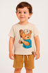 Camiseta Manga Curta Infantil Menino Teddy Beisebol — foto 1