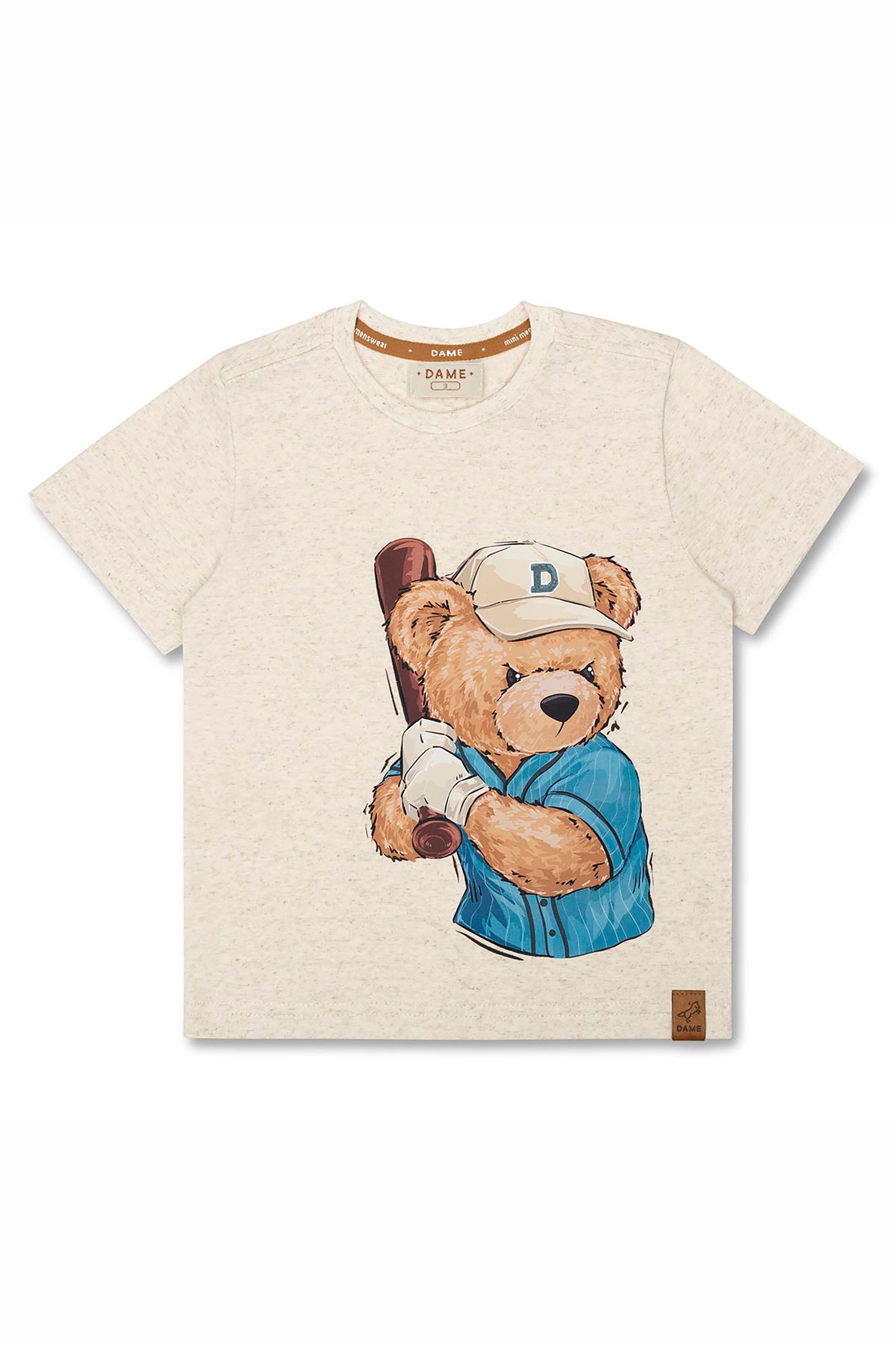 Camiseta Manga Curta Infantil Menino Teddy Beisebol — foto 2