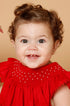 Vestido Bebê Russinho Amélie Vermelho Pérola — foto 2