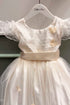 Vestido Festa Infantil Tule Marfim Pipoquinha — foto 5