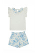 Conjunto Infantil Menina Blusa e Shorts Azul Claro — foto 1