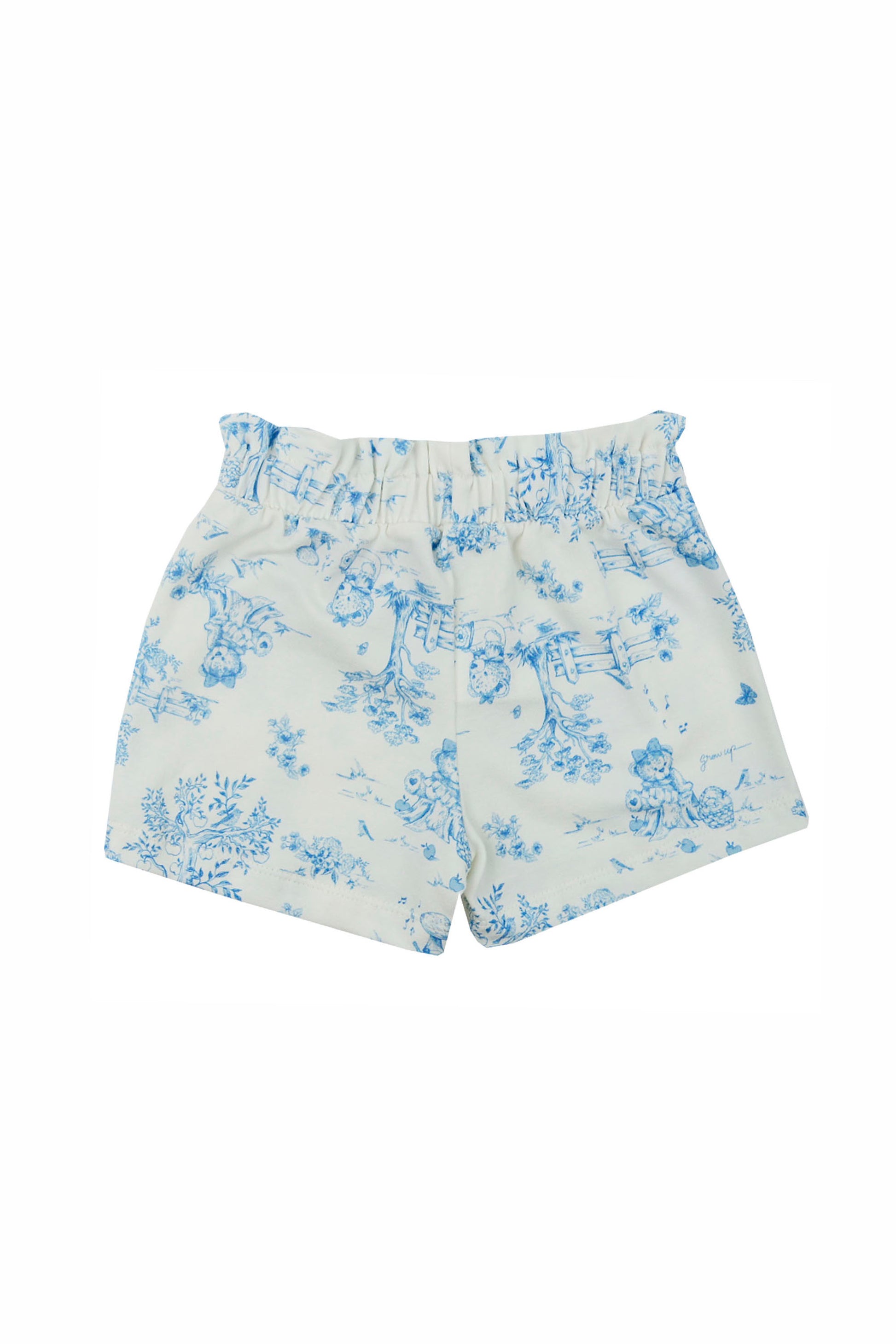 Conjunto Infantil Menina Blusa e Shorts Azul Claro — foto 3