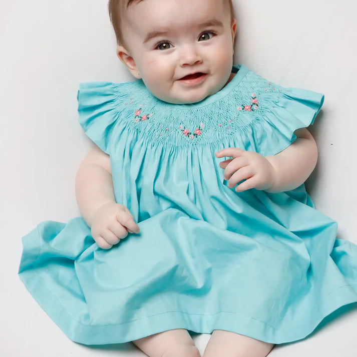 Conjunto Bata e Tapa Fraldas Russinho Azul Tiffany