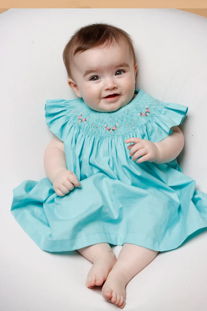 Conjunto Bata e Tapa Fraldas Russinho Azul Tiffany