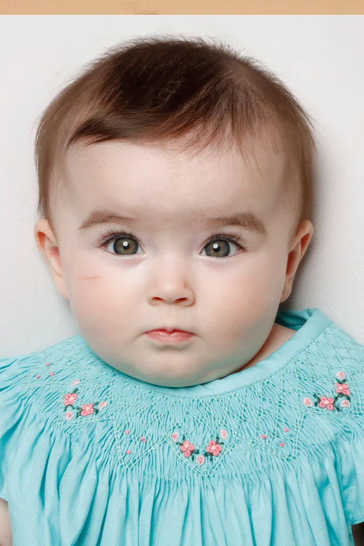Conjunto Bata e Tapa Fraldas Russinho Azul Tiffany