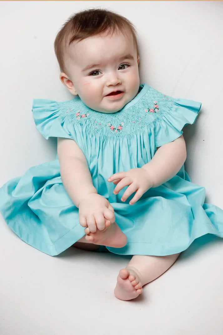 Conjunto Bata e Tapa Fraldas Russinho Azul Tiffany