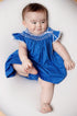 Vestido Bebê Russinho Casinha de Abelha Azul Royal — foto 1