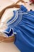 Vestido Bebê Russinho Casinha de Abelha Azul Royal — foto 5