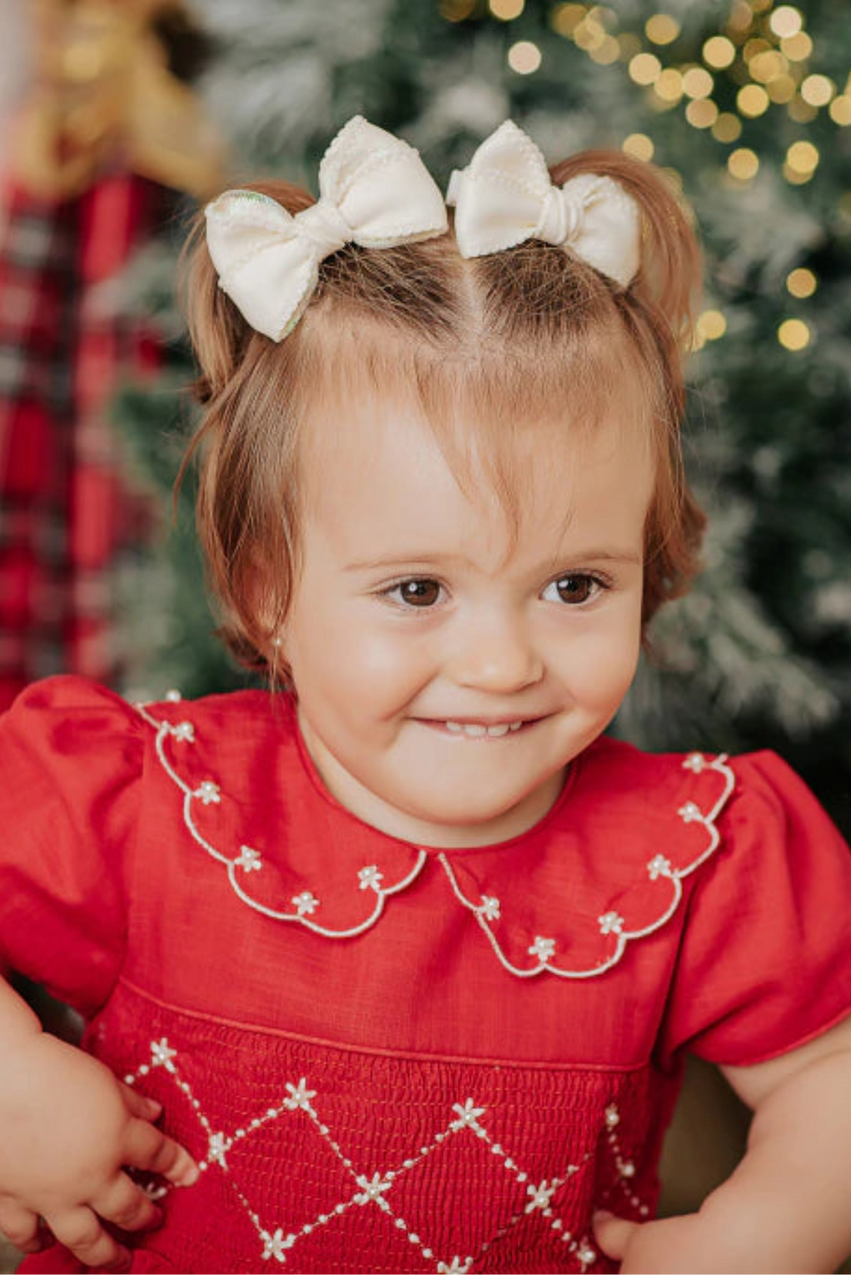 Vestido Casinha de Abelha Gola Festonê Vermelho