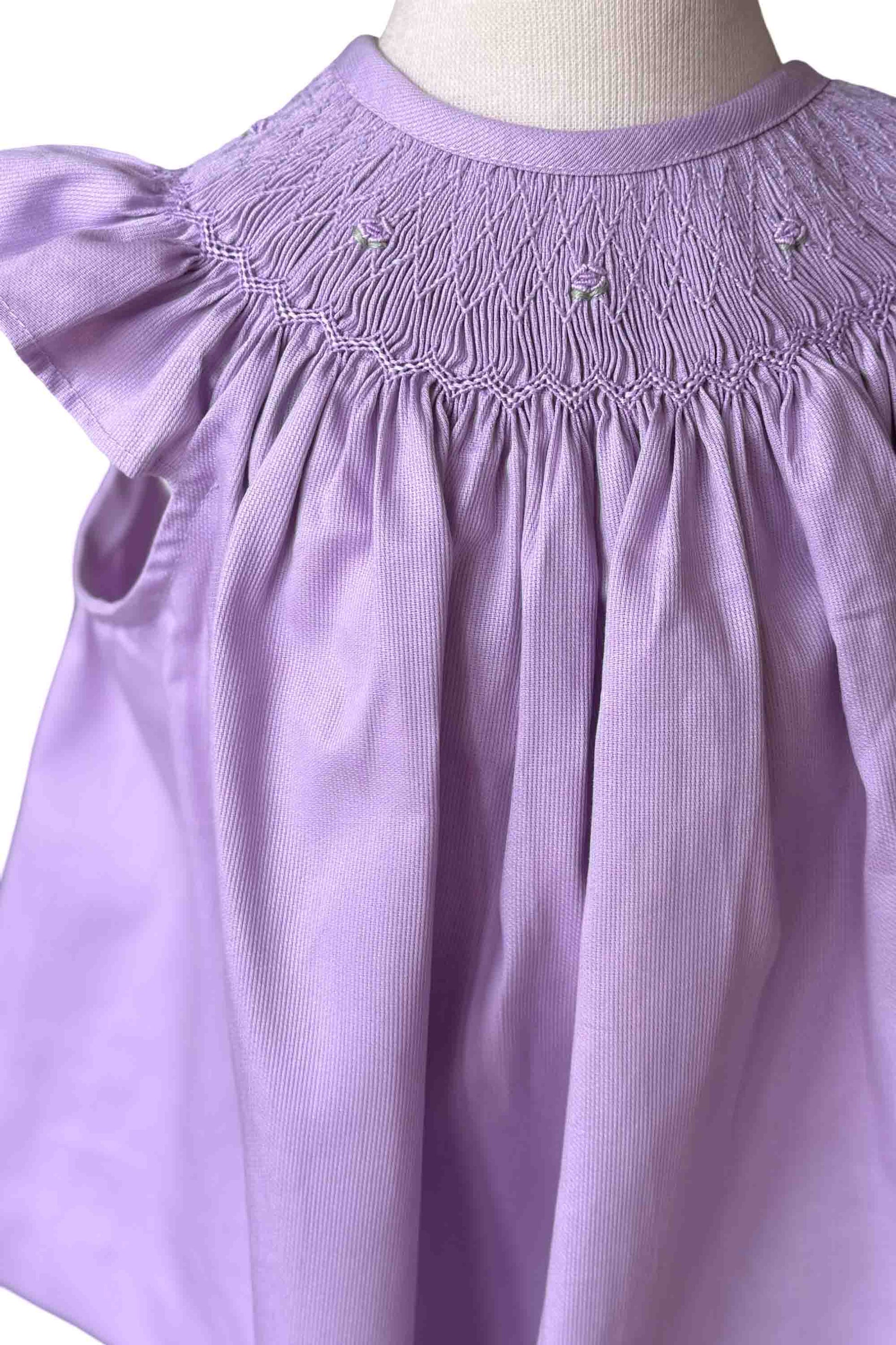 Russinho Casinha de Abelha com Shorts Lilás Manga Abinha