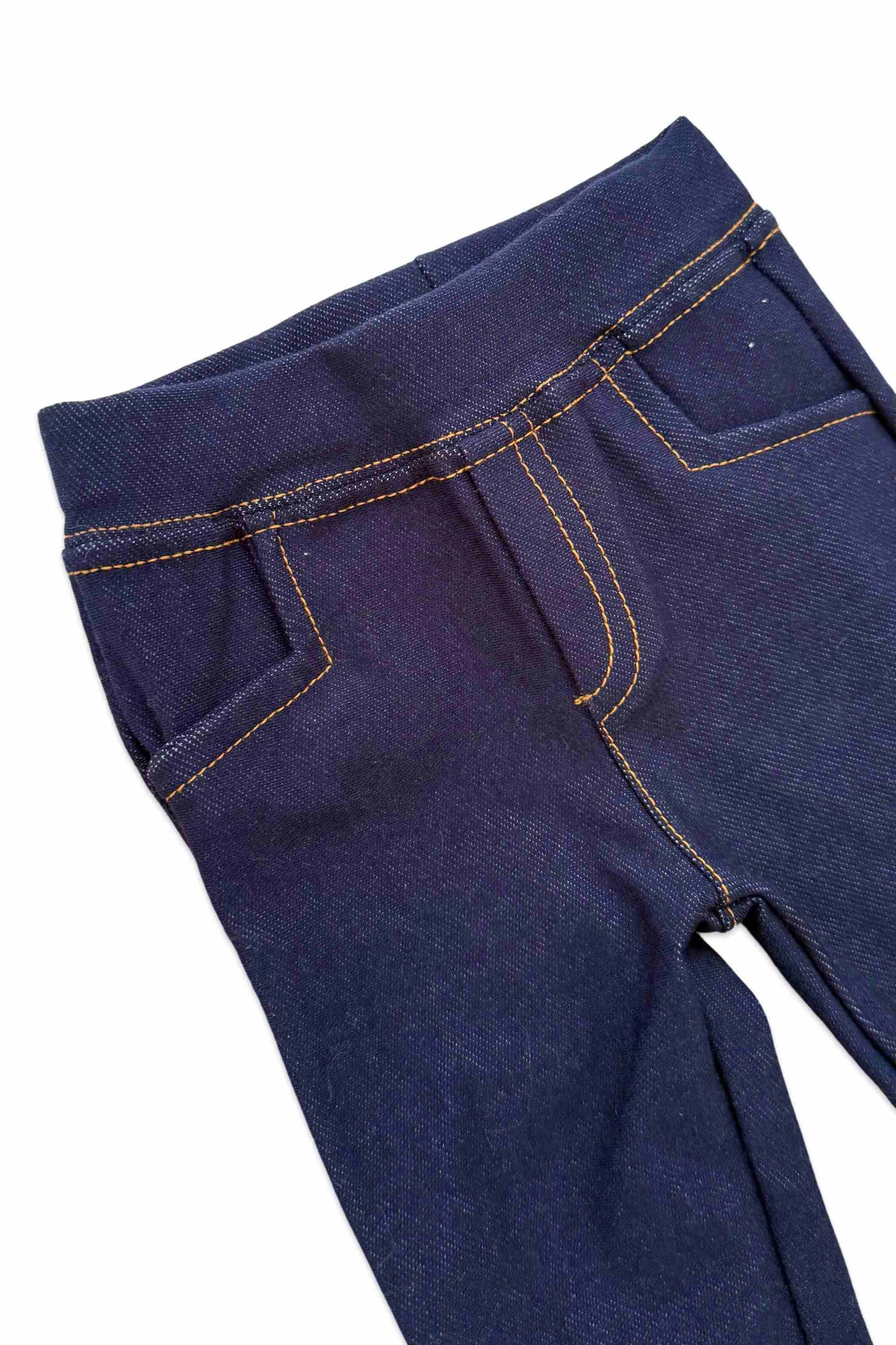 Conjunto Bebê Menino Calça Jeans e Suéter Off White