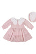 Vestido Vichy Rosa com Gola Bordada de Cerejas — foto 4