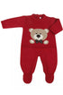 Macacão para Maternidade em Tricô Urso Vermelho — foto 2