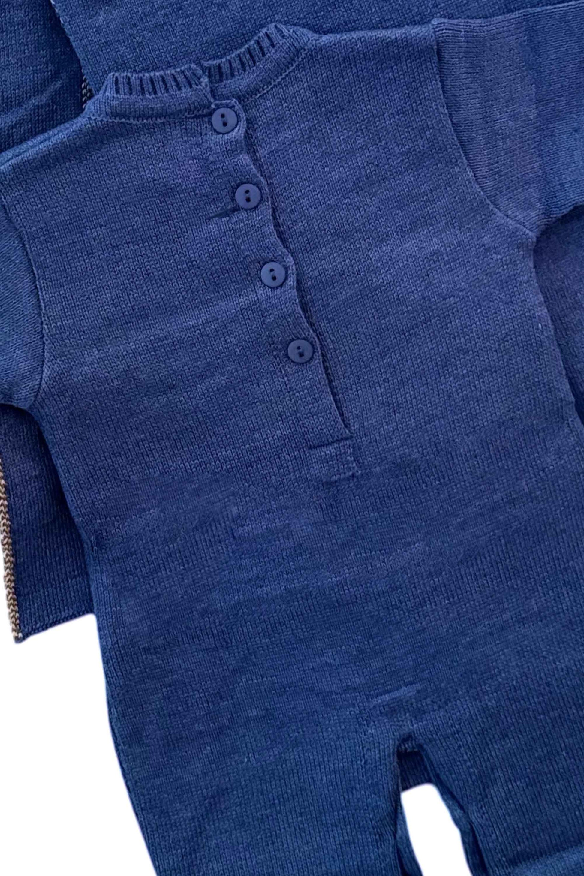 Macacão para Maternidade em Tricô Urso Indigo — foto 5