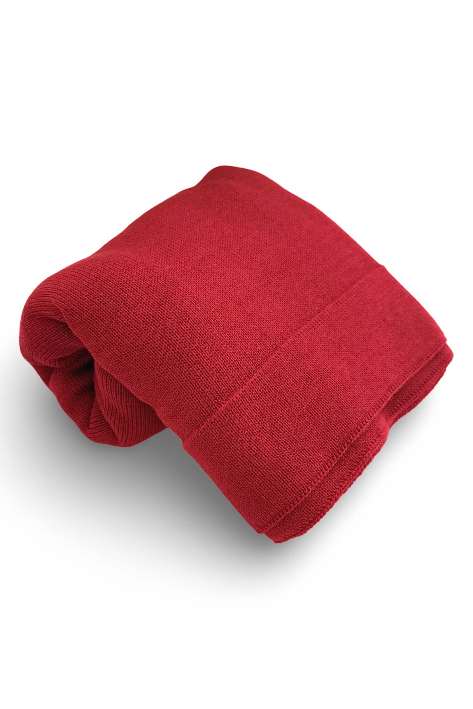Manta em Tricot Lisa para Maternidade Vermelha — foto 3