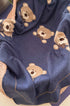 Manta Tricô Maternidade Urso Azul Índigo — foto 3