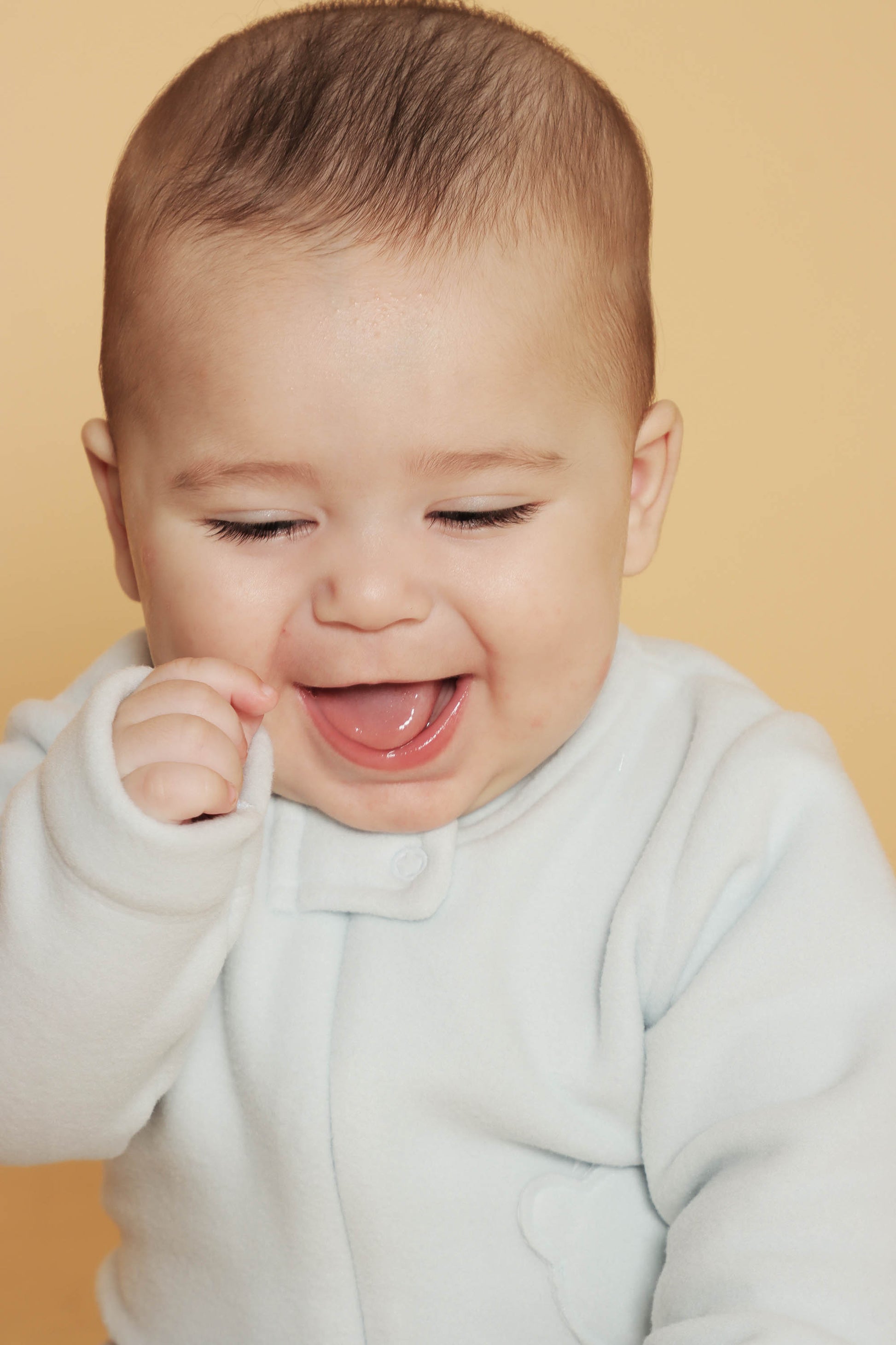 Macacão Bebê Soft Azul Claro com Detalhe Urso — foto 1