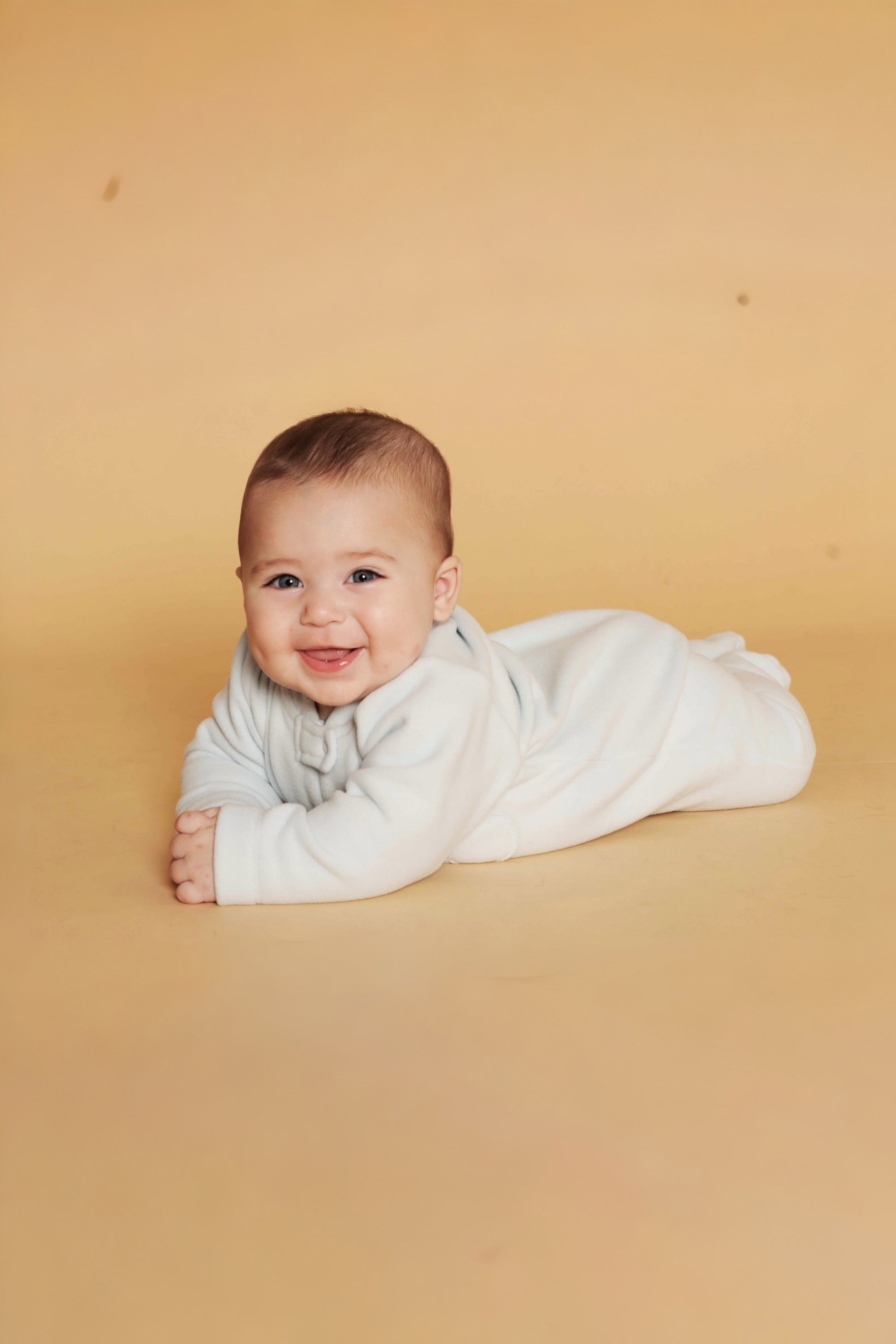 Macacão Bebê Soft Azul Claro com Detalhe Urso — foto 2