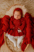 Saída de Maternidade Vestido Barra Renda Audrey Vermelho — foto 1