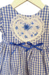 Vestido Junino para Bebê Xadrez Azul Isabela — foto 3