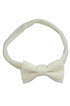 Faixa de Cabelo Infantil Sofisticada em Linho Off-White — foto 1