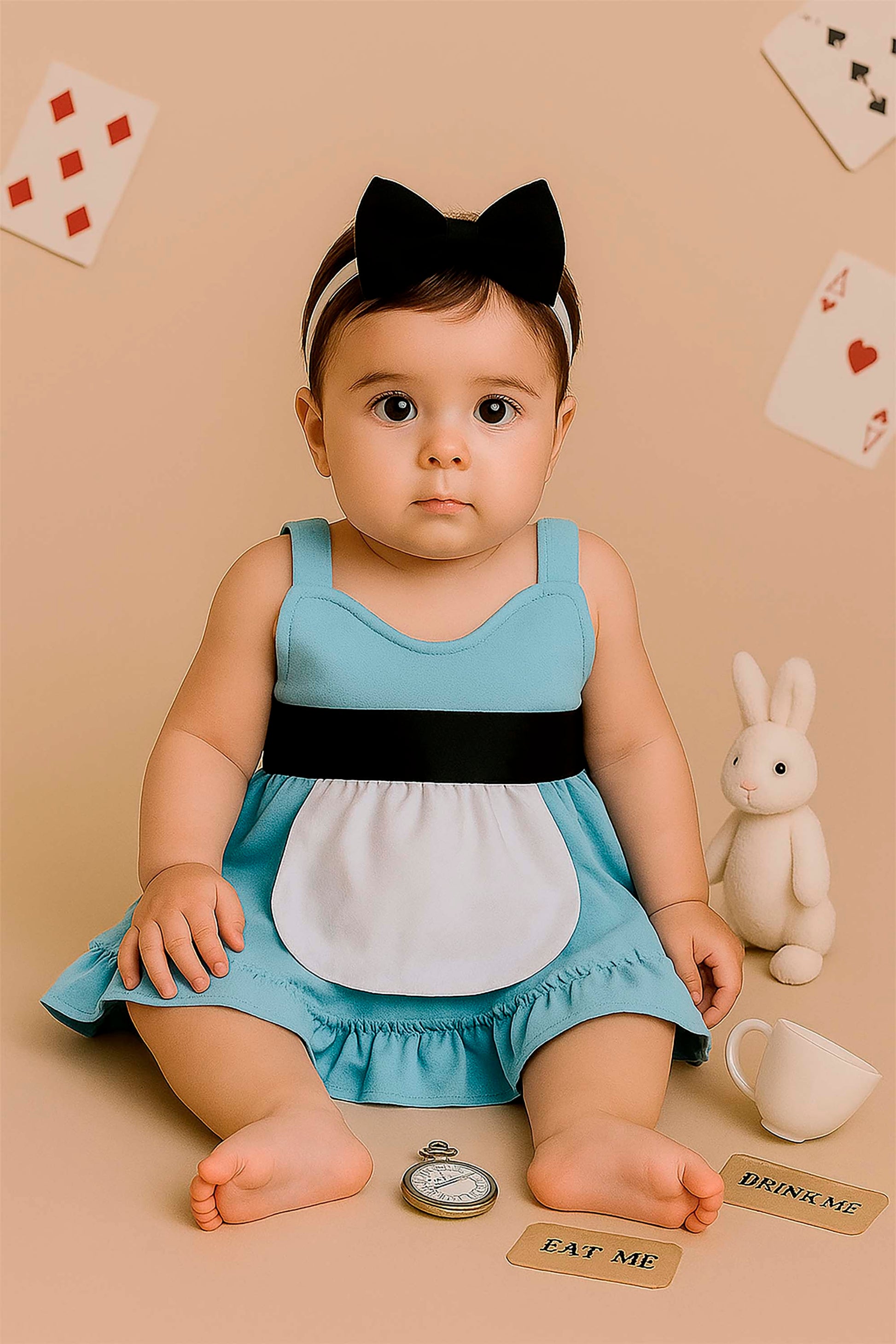 Fantasia Alice no País das Maravilhas para Bebê — foto 1
