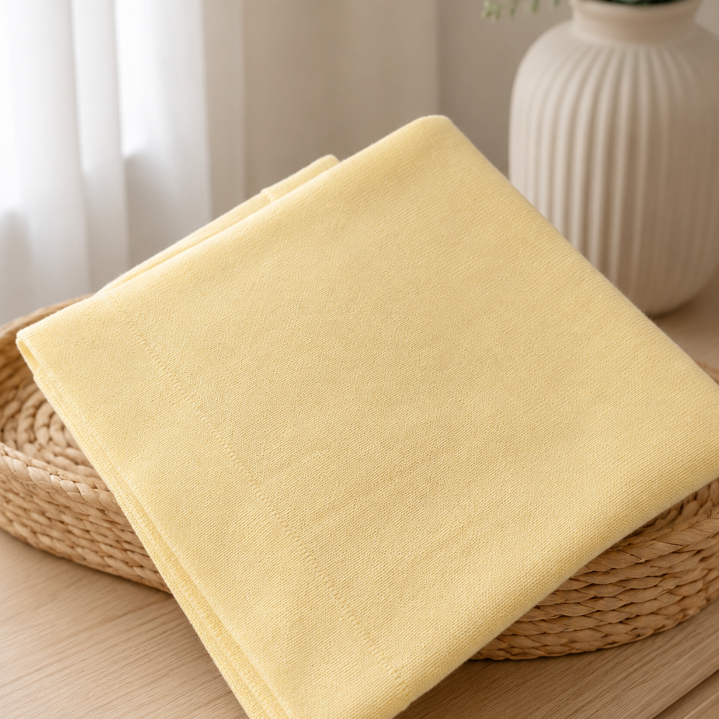 Manta para Maternidade em Tricot Lisa Amarela — foto 1