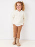 Calça Legging Infantil Tricô Avelã