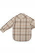 Camisa Infantil Masculina Xadrez Chelsea Areia — foto 2