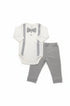Conjunto Bebê Body com Gravata Borboleta e Calça Suedine 2