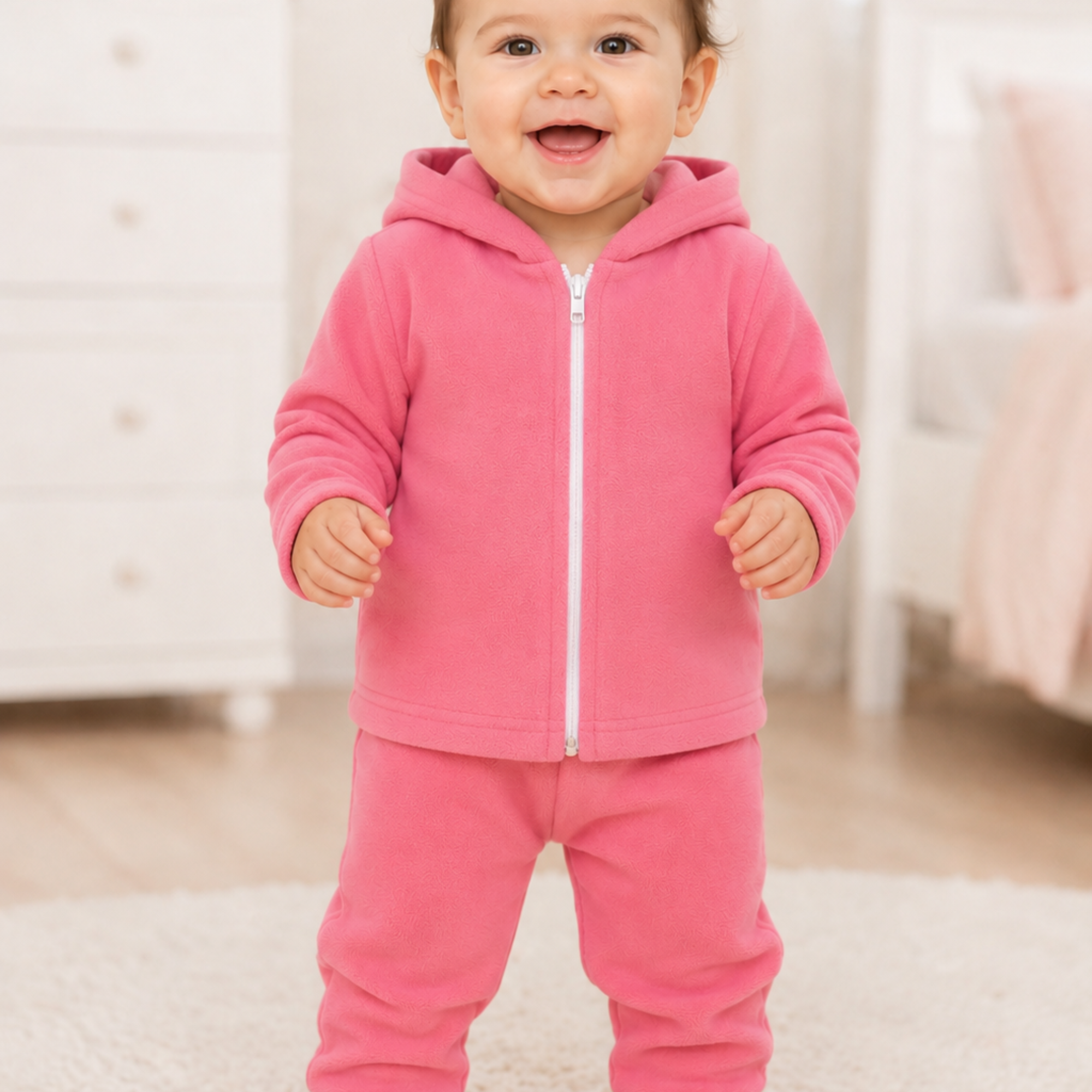 Conjunto Bebê Orelhinha em Soft Rosa 012448 foto 1