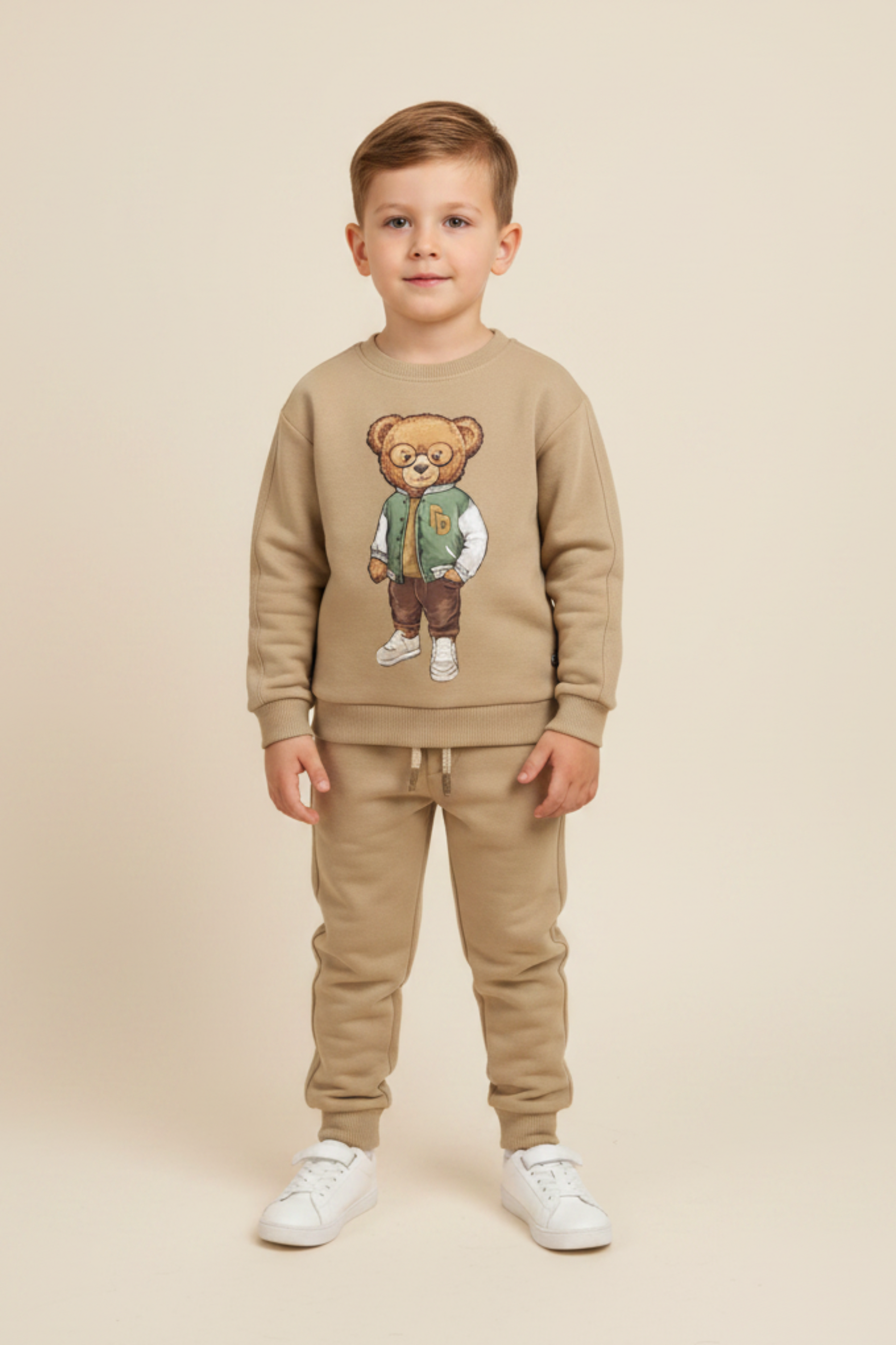 Conjunto Infantil Menino Urso Teddy Blusão e Calça