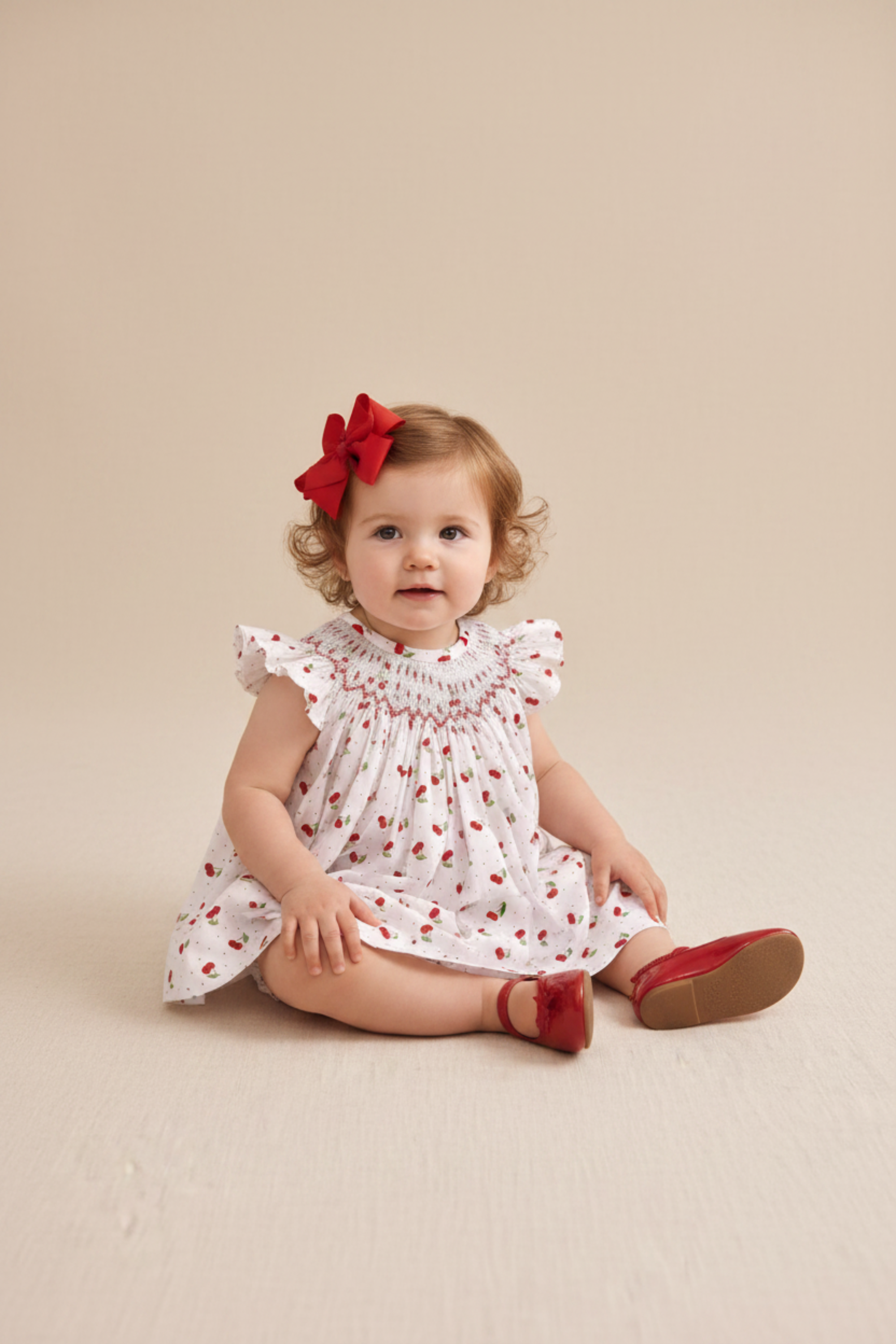 Vestido Russinho Casinha de Abelha Poá Cerejinha