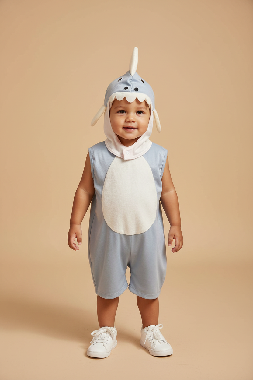 Fantasia Infantil Tubarão Azul 1